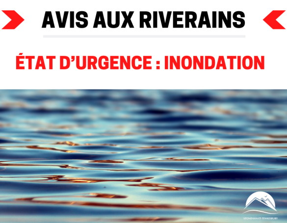 Avis aux riverains : inondations & état d'urgence