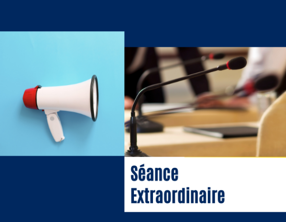 Séances extraordinaires du conseil - 26 janvier 2026