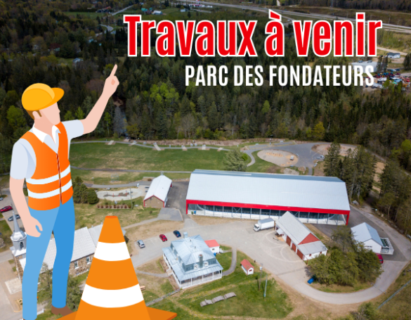Début des travaux au parc des Fondateurs pour l’été !