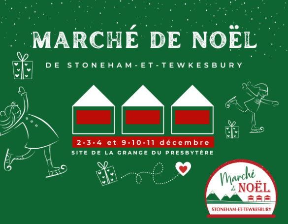 Magasinez et patinez avec cœur au Marché de Noël de Stoneham-et-Tewkesbury